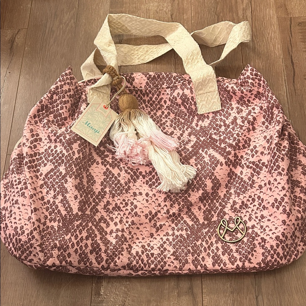 Maaji Pink and Cream Baby Bag
